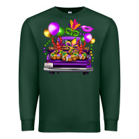 Sports Green mardi gras farm truck Premium Sweatshirt - FaDigitalArtStudio
