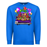 True Royal mardi gras farm truck Premium Sweatshirt - FaDigitalArtStudio