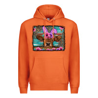 Carrot easter floral leopard cow Premium Hoodie - Jasminsmagicworld