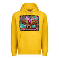 Lemon easter floral leopard cow Premium Hoodie - Jasminsmagicworld