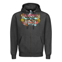 Charcoal Heather queen of the kitchen Zipper Hoodie - Zillion Design Studio