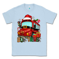 Dusty Blue christmas bus driver Classic Tee - Zillion Design Studio