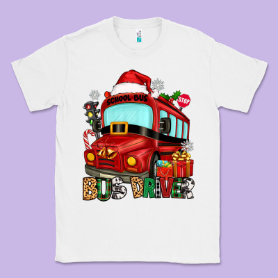 Classic Tee christmas bus driver