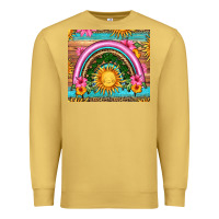 Antique Gold summer rainbow Premium Sweatshirt - HRA Design Shop