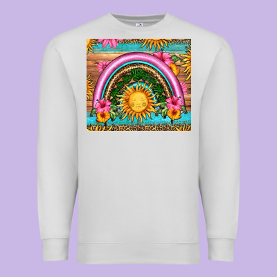Summer Rainbow Premium Sweatshirt Designed By Hra Design Shop