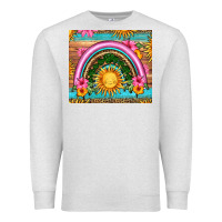 Oatmeal Heather summer rainbow Premium Sweatshirt - HRA Design Shop