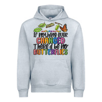 Heather Grey if nothing ever changed thered be no butterflies Urban Hoodie - MaliasSmallBusiness