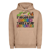 Pigment Burro if nothing ever changed thered be no butterflies Urban Hoodie - MaliasSmallBusiness