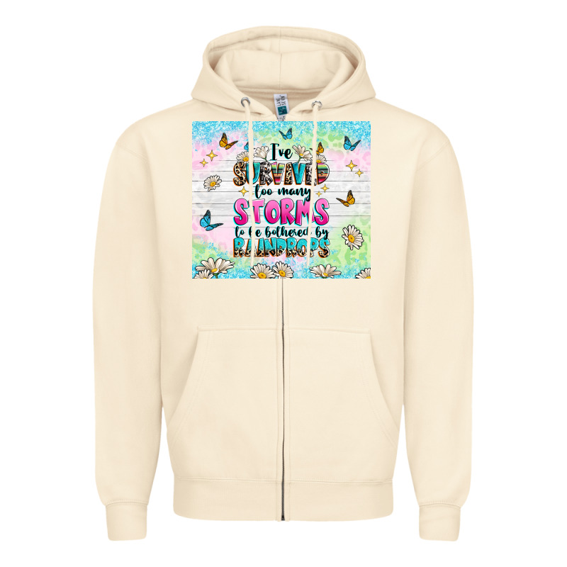 Ive Survived Too Many Storms Zipper Hoodie by texasbilliewilder | Teevron