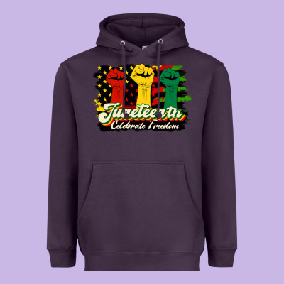 Juneteenth Celebrate Freedom Heavyweight Hoodie Designed By Hra Design Shop