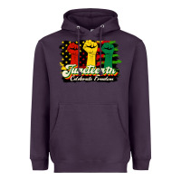 Plum juneteenth celebrate freedom Heavyweight Hoodie - HRA Design Shop