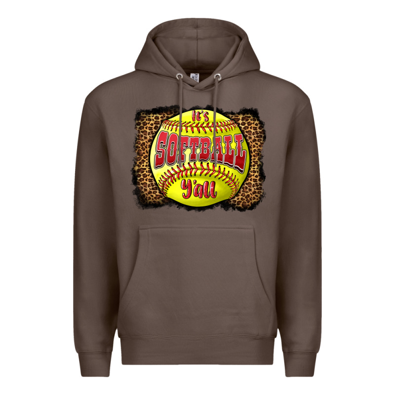 It's Softball Y'all Premium Hoodie by LillyAllenDesigns | Teevron