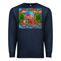 Navy salty beach Premium Sweatshirt - HRA Design Shop