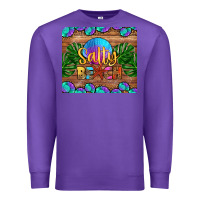 Purple salty beach Premium Sweatshirt - HRA Design Shop