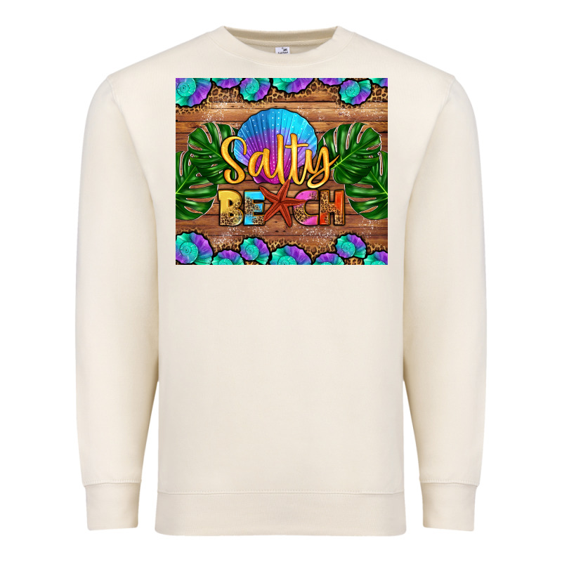 Salty Beach Premium Sweatshirt by HRA Design Shop | Teevron