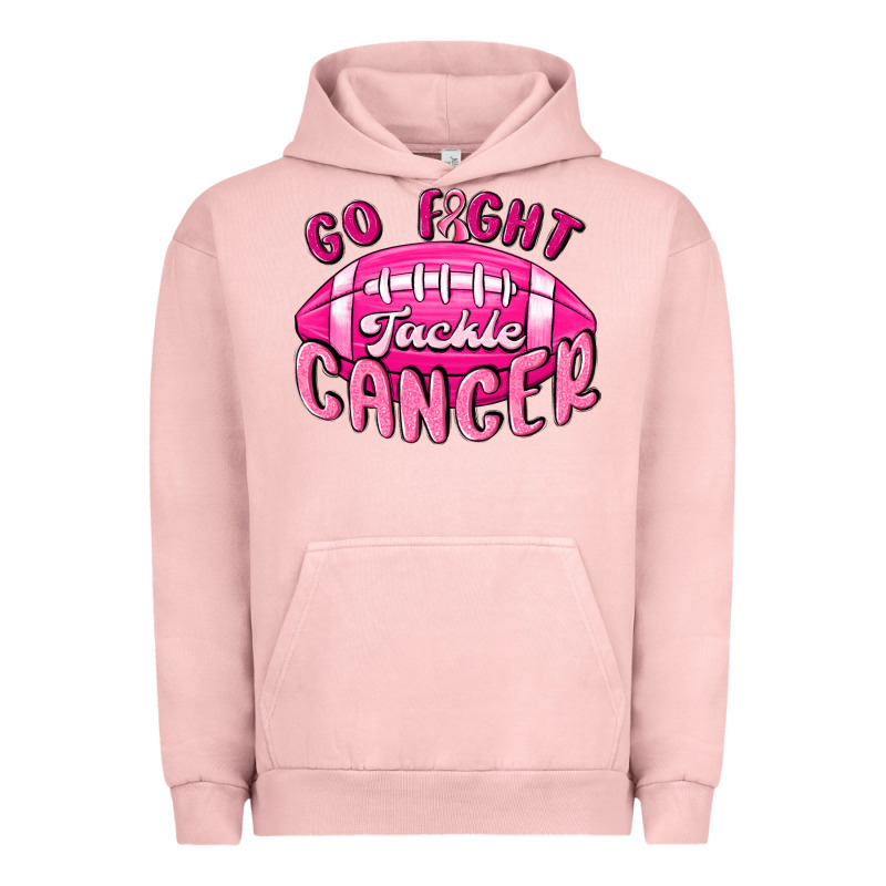 Go Fight Tackle Cancer Urban Hoodie by MaliasSmallBusiness | Teevron