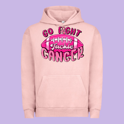 Go Fight Tackle Cancer Urban Hoodie Designed By Maliassmallbusiness