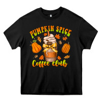 Black pumpkin spice coffee club Heavy Core Tee - CowhideDigitalArt