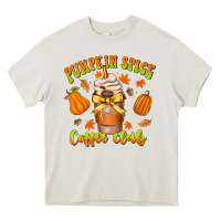 Cream pumpkin spice coffee club Heavy Core Tee - CowhideDigitalArt