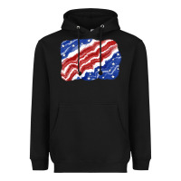 Black Patriotic tie dye background 4th of july Heavyweight Hoodie - CowGirlArtShop