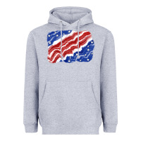 Heather Grey Patriotic tie dye background 4th of july Heavyweight Hoodie - CowGirlArtShop