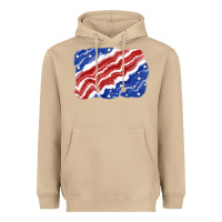 Mushroom Patriotic tie dye background 4th of july Heavyweight Hoodie - CowGirlArtShop