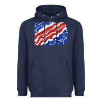 Navy Patriotic tie dye background 4th of july Heavyweight Hoodie - CowGirlArtShop