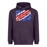 Plum Patriotic tie dye background 4th of july Heavyweight Hoodie - CowGirlArtShop