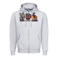 Peace Love Rodeo Zipper Hoodie | Teevron