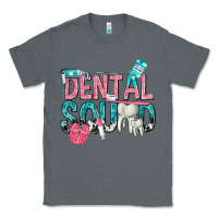 Charcoal Heather dental squad with cowhide Classic Tee - texasbilliewilder