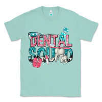 Seafoam dental squad with cowhide Classic Tee - texasbilliewilder