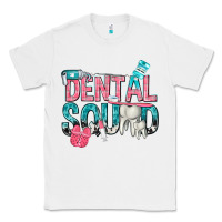 White dental squad with cowhide Classic Tee - texasbilliewilder