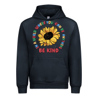 Navy in a world where you can be anything be kind Urban Hoodie - MaliasSmallBusiness