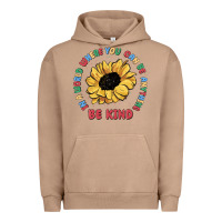 Pigment Burro in a world where you can be anything be kind Urban Hoodie - MaliasSmallBusiness