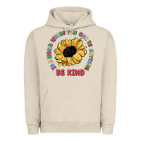 Pigment French Oak in a world where you can be anything be kind Urban Hoodie - MaliasSmallBusiness