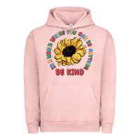 Pigment Salmon in a world where you can be anything be kind Urban Hoodie - MaliasSmallBusiness