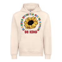 Sandshell in a world where you can be anything be kind Urban Hoodie - MaliasSmallBusiness