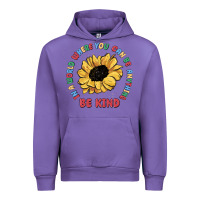 Tulip in a world where you can be anything be kind Urban Hoodie - MaliasSmallBusiness