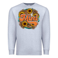 Heather Grey mini western Premium Sweatshirt - RacoonDesign