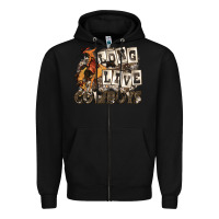 Black long live cowboys Zipper Hoodie - Zillion Design Studio