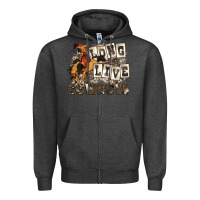 Charcoal Heather long live cowboys Zipper Hoodie - Zillion Design Studio