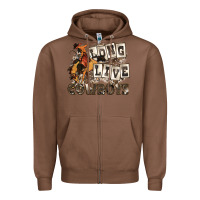Chestnut long live cowboys Zipper Hoodie - Zillion Design Studio