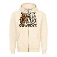 Sandshell long live cowboys Zipper Hoodie - Zillion Design Studio