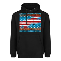 Black Leopard glitter American flag tumbler Heavyweight Hoodie - Neo Western