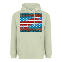 Matcha Leopard glitter American flag tumbler Heavyweight Hoodie - Neo Western