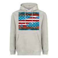 Moon Dust Leopard glitter American flag tumbler Heavyweight Hoodie - Neo Western