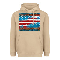 Mushroom Leopard glitter American flag tumbler Heavyweight Hoodie - Neo Western