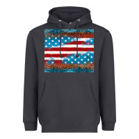 Smoke Leopard glitter American flag tumbler Heavyweight Hoodie - Neo Western