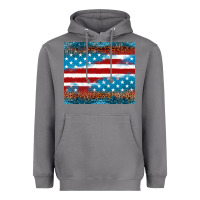 Storm Leopard glitter American flag tumbler Heavyweight Hoodie - Neo Western