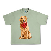 Oil Green golden retriever Urban Heavy Tee - Artiststas